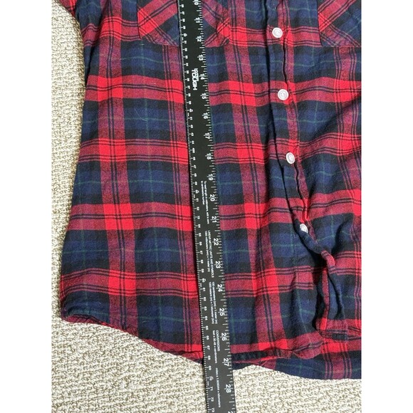 Switch Flannel Shirt Men’s L Long Sleeve Red Born To Be R$ch - Picture 7 of 7